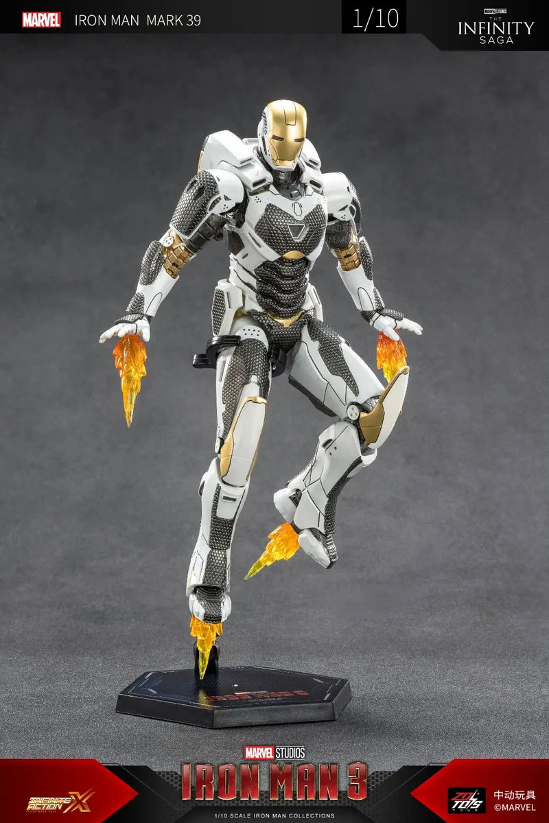 Figuras de ação Estátua de filme Modelo Adulto Colecionável ZD Toys Iron Man Series Blacklash Figuras 1/10 MK33 MK39 MK17 MK21