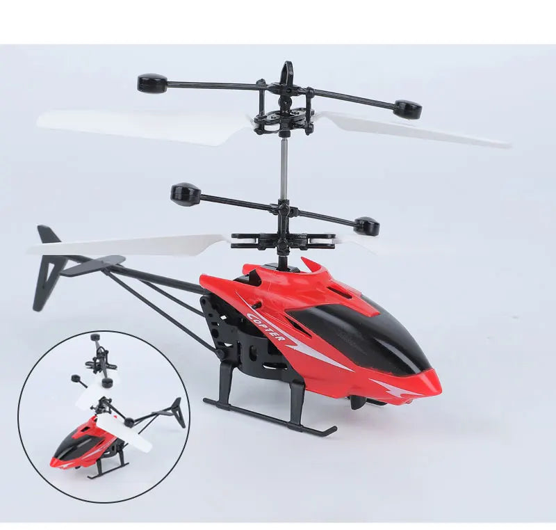 Rechargeable Mini RC Drone Remote Safe Fall-resistant RC Helicopters Drone Children Toys（No remote control battery
