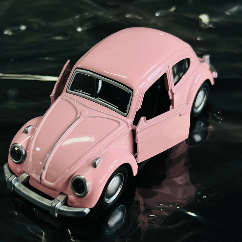 Carro antigo esportivo modelo fusca clássico miniatura brinquedo de carro de liga leve de alta qualidade com porta dupla, decoração , presentes