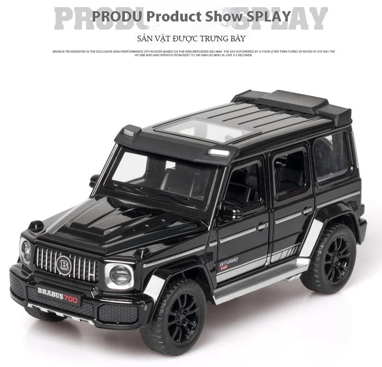 G700 Liga Modelo de Carro Simulação Brinquedo Diecast Veículos Off-road SUV Com Som e Luz Colecionável Presente Infantil 1/32 G700 Liga