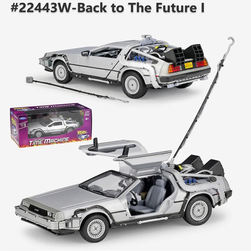 Delorean De Volta para o Futuro Máquina do Tempo Diecast Liga Modelo Carro de  Metal para Meninos Brinquedo Coleção de Presentes