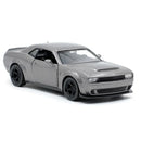 Dodge Challenger SRT Demon Sports Car Alloy Diecast Car Modelo de brinquedo com retrocesso para crianças Presentes Coleção de brinquedos