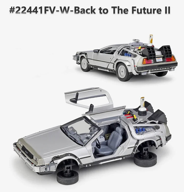 Delorean De Volta para o Futuro Máquina do Tempo Diecast Liga Modelo Carro de  Metal para Meninos Brinquedo Coleção de Presentes