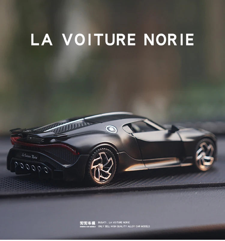 Brinquedos Bugatti La Voiture Noire Liga Fundida Simulação Brinquedo Veículos Modelos Meninos Presentes para Crianças