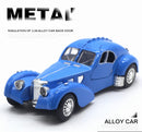 Bugatti 57SC Atlantic Classic Car Simulação Diecast Metal Alloy Model Car Coleção de brinquedos para crianças Presentes