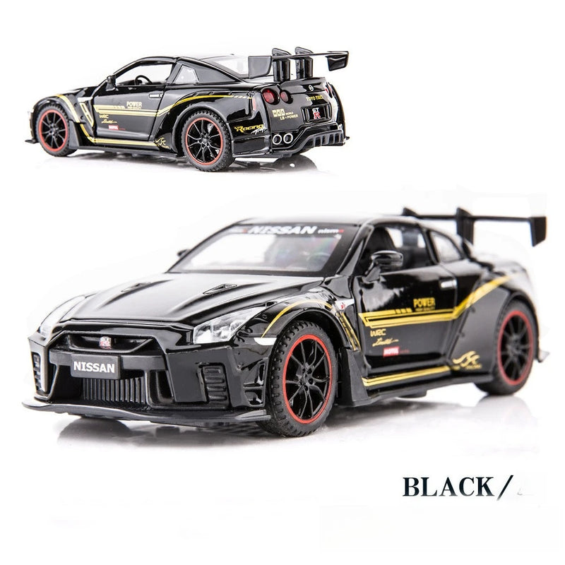NISSAN GTR R35 Carro Esportivo Liga Modelo de Carro Diecasts e Veículos de Brinquedo Carros de Brinquedo Simulação Brinquedos Infantis para Presentes de Crianças Brinquedo