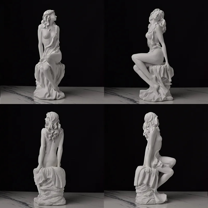 Mini Estátua de Vênus – Deusa Grega Clássica 26cm para Decorar  Sala e Escritório com Elegância