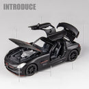 Simulado Benz AMG Carro Esportivo SLS Liga Modelo de Carro Modelo de Carro Ornamento Menino Crianças Carro Brinquedos