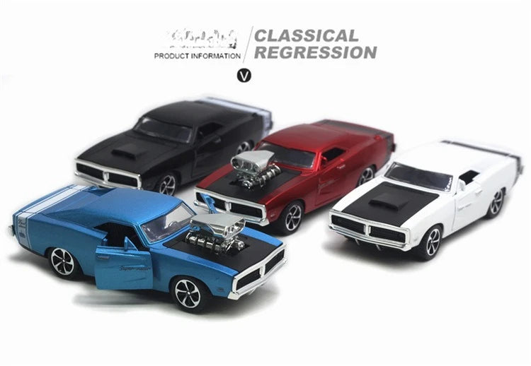 Mini Dodge Alloy Modelo Retro Simulação Brinquedo Coleção Ornamento Presente