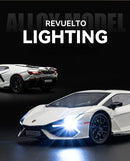 Lamborghini Revuelto Carro de Corrida Liga de Metal Modelo Computador Desktop Enfeites Decoração Moderna Presente de Aniversário para Meninos