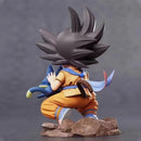 Dragon Ball Childhood Little Goku Hugs Puer Ya Mu Tea Little Follower Figures Doll Pvc Model Statue Collection Toys Ornamen Gift