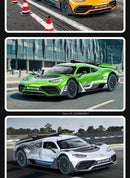 ONE Sports Car Modelo Brinquedo Modificado Metal Diecast Veículos de Roda Livre Simulação Som e Luz Presente para Crianças