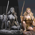 1/24 Deuses Gregos 3206 Mitologia Ocidental GK Modelo Branco Portátil Modelo de Soldado Impresso em 3Dl