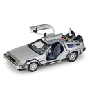 Delorean De Volta para o Futuro Máquina do Tempo Diecast Liga Modelo Carro de Metal para Meninos Brinquedo Coleção de Presentes