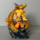 Figura de ação Dragon Ball Z versão Q SSJ3 Goku, bonecos de ação Dragon Fist Explosion PVC GK, estátua, modelo colecionável, brinquedos