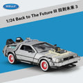 DeLorean Time Machine De Volta para o Futuro Modelo de Carro de Metal Fundido Simulação Coleção Brinquedo Infantil Presente