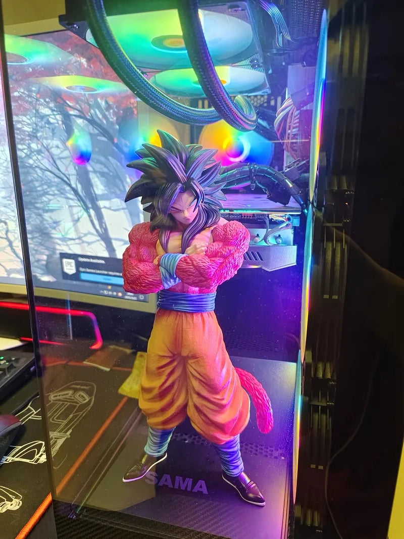 Dragon Ball GT Cabeças Duplas Super Saiyan Son Goku Figura Planb SSJ4  Modelo de Pvc Estátua Bonecas Coleções Decoração Brinquedos Presentes