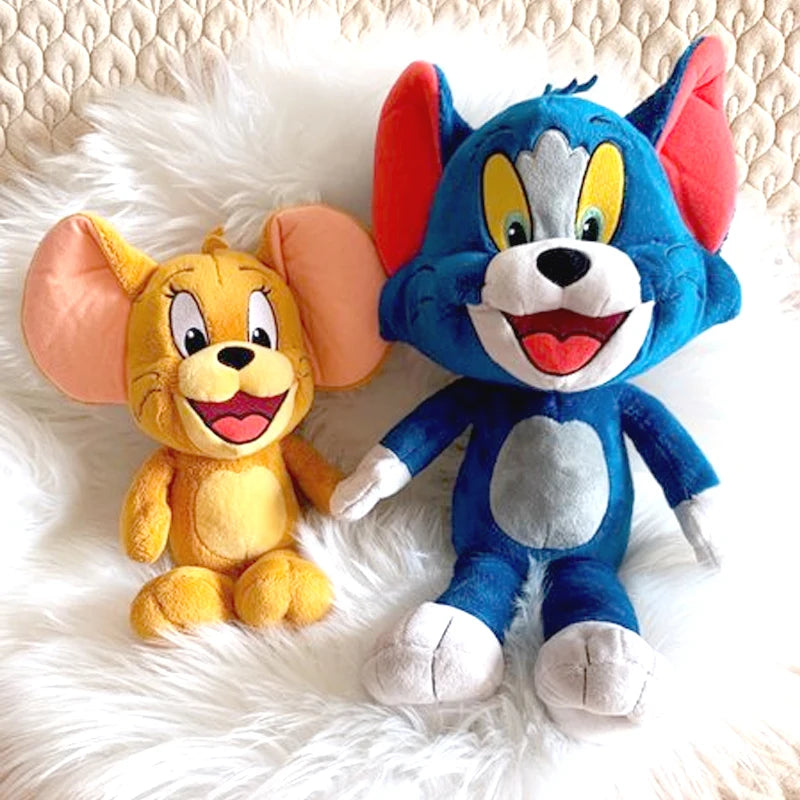 Brinquedo de pelúcia de anime Tom e Jerry, bonecos de filme de desenho animado, gato, rato, bichos de pelúcia fofos, bonecos de pelúcia para crianças, presente, frete grátis