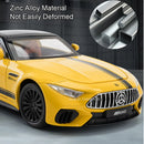 SL63 G800 Modelo Miniatura Carro Brinquedos Diecast Liga Veículos Roda Dianteira Direção Som Luz Puxar Para Trás Modelos Presente Adulto