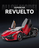 Lamborghini Revuelto Carro de Corrida Liga de Metal Modelo Computador Desktop Enfeites Decoração Moderna Presente de Aniversário para Meninos
