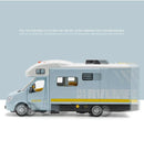 Carro de luxo RV modelo de carro de brinquedo fundido de metal Camper Van Motorhome modelo de carro de turismo com som e luz presente para crianças