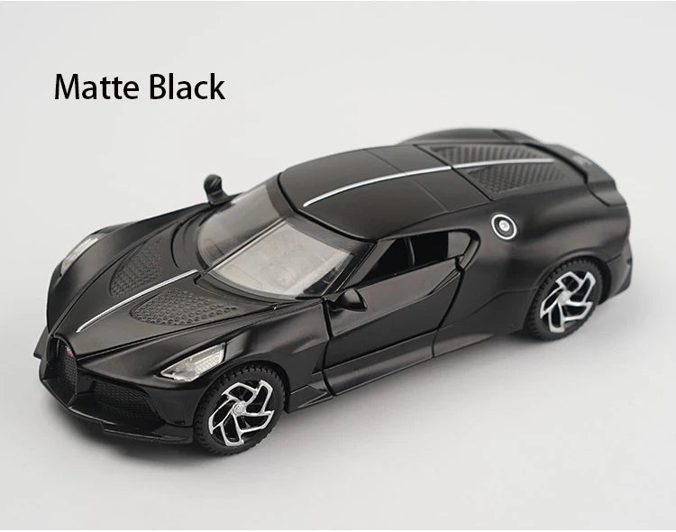 Brinquedos Bugatti La Voiture Noire Liga Fundida Simulação Brinquedo Veículos Modelos Meninos Presentes para Crianças