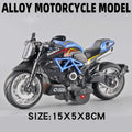 Pocket Toy Alloy Motorcycle Model Miniature Diecast Racing Off-Road Motorcycle Simulation Car Toy Street Motorcycle Model Gift