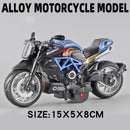Pocket Toy Alloy Motorcycle Model Miniature Diecast Racing Off-Road Motorcycle Simulation Car Toy Street Motorcycle Model Gift