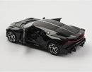 Brinquedos Bugatti La Voiture Noire Liga Fundida Simulação Brinquedo Veículos Modelos Meninos Presentes para Crianças