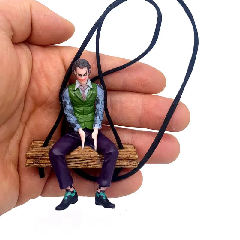 Marvel Deadpool Car Rearview Mirror Pendant Reading Deadpool Car Pendant Mini Model Toy Action Figure New Hot Christmas Gift