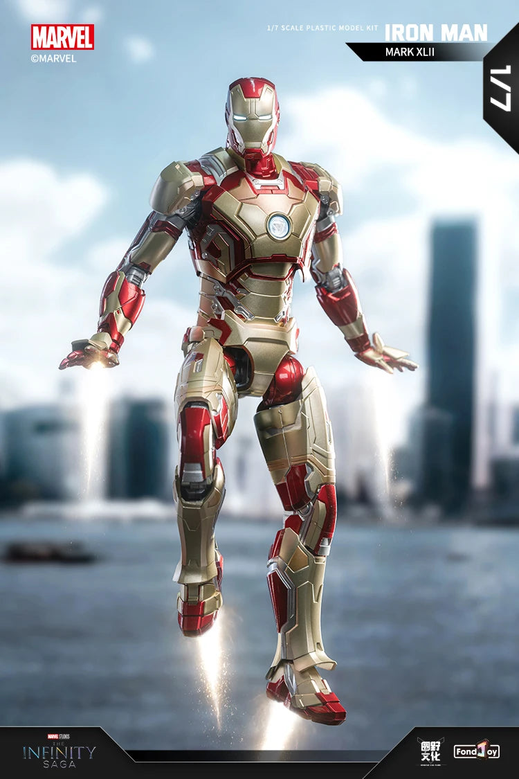 Homem de Ferro FondJoy LED MK42 MK43 MK46 MK1 MK2 MK3 MK4 Brinquedos DIY Figura de Ação Coleção Tony Stark Modelo de Anime Presente para Crianças