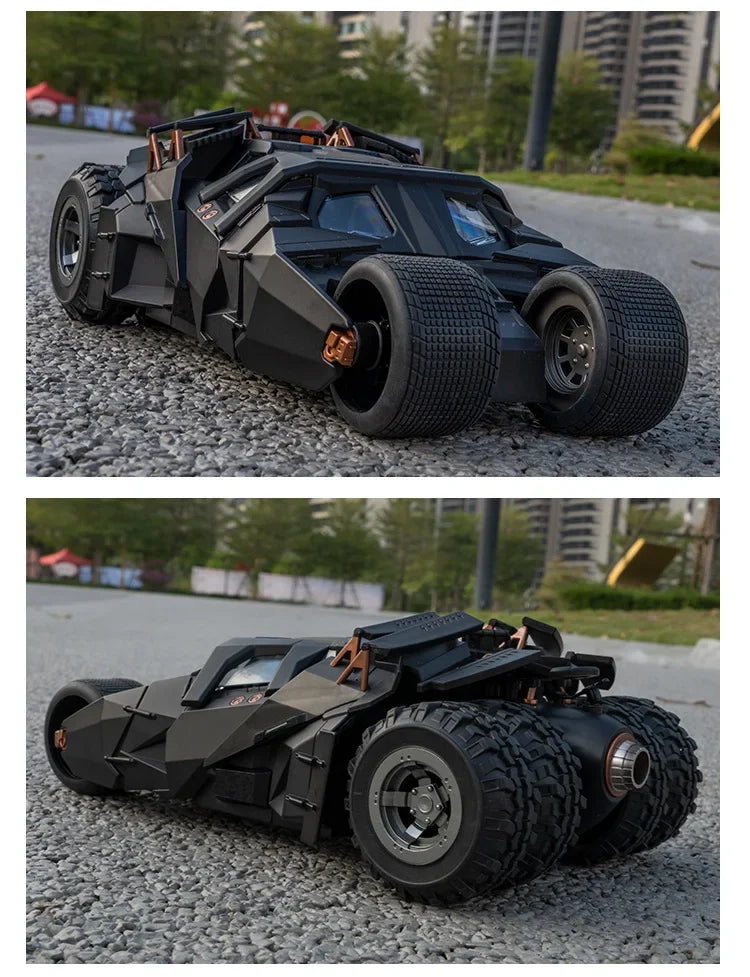 Carro clássico do filme Batman 2008 Batmóvel   Tumbler! Alloy Concept Bat Sports Car Modelo Diecast Metal Toy Race Car Modelo Sound Light Kids Gifts