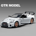 Nissan Skyline Ares GTR R35 Diecasts e veículos de brinquedo, modelo de carro de brinquedo de metal, simulação de alta qualidade, coleção de brinquedos para crianças