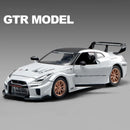 Nissan Skyline Ares GTR R35 Diecasts e veículos de brinquedo, modelo de carro de brinquedo de metal, simulação de alta qualidade, coleção de brinquedos para crianças
