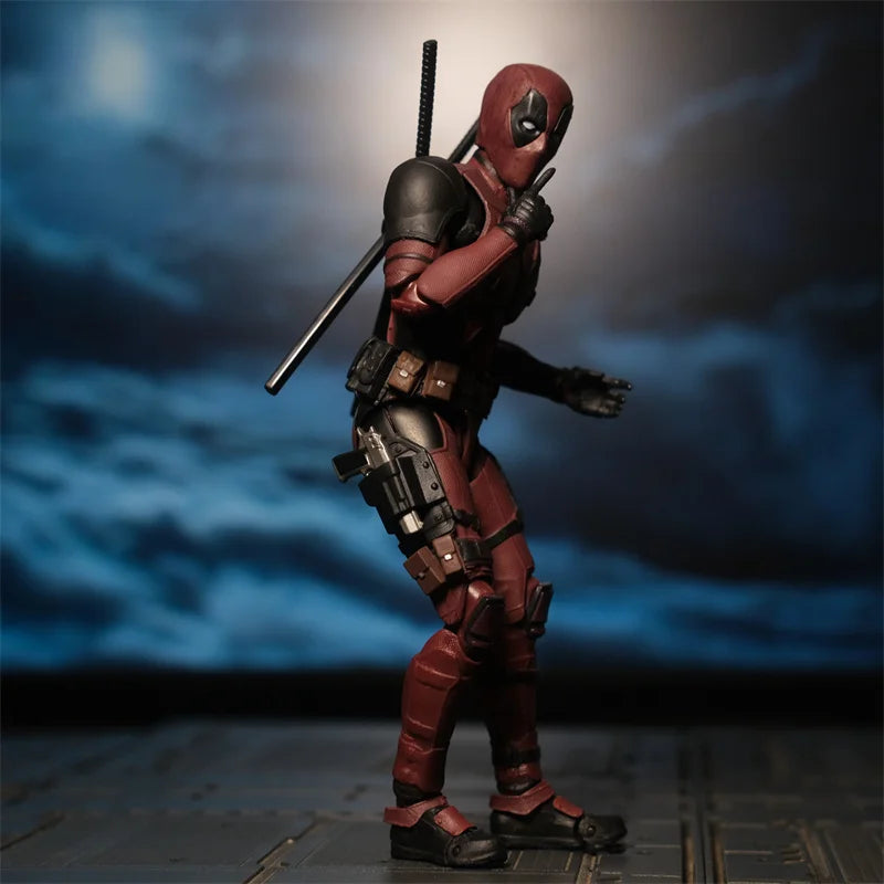 Deadpool Deadpool e Wolverine SHFiguarts Joint Movable New Mutants Wilson Comics SHF Modelo de filme Brinquedo para crianças Presente