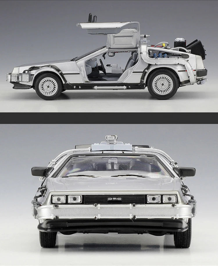Delorean De Volta para o Futuro Máquina do Tempo Diecast Liga Modelo Carro de  Metal para Meninos Brinquedo Coleção de Presentes