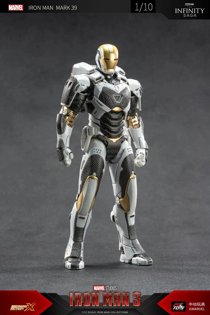 Figuras de ação Estátua de filme Modelo Adulto Colecionável ZD Toys Iron Man Series Blacklash Figuras 1/10 MK33 MK39 MK17 MK21