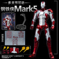 Homem de Ferro FondJoy LED MK42 MK43 MK46 MK1 MK2 MK3 MK4 Brinquedos DIY Figura de Ação Coleção Tony Stark Modelo de Anime Presente para Crianças