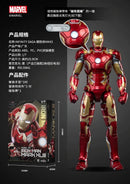 Homem de Ferro FondJoy LED MK42 MK43 MK46 MK1 MK2 MK3 MK4 Brinquedos DIY Figura de Ação Coleção Tony Stark Modelo de Anime Presente para Crianças