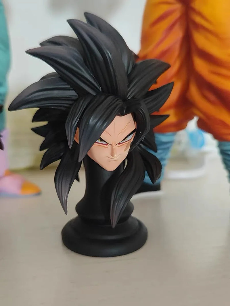 Dragon Ball GT Cabeças Duplas Super Saiyan Son Goku Figura Planb SSJ4  Modelo de Pvc Estátua Bonecas Coleções Decoração Brinquedos Presentes