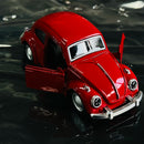 Carro antigo esportivo modelo fusca clássico miniatura brinquedo de carro de liga leve de alta qualidade com porta dupla, decoração , presentes
