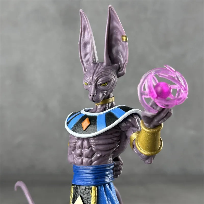 Bonecos Dragon Ball Z de Bills  Deus da Destruição, Coleção de Bonecos de Ação Beerus, Decoração, Modelo, Estátua, Brinquedos, Presente de Aniversário