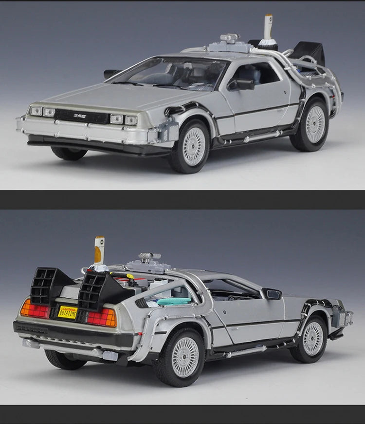 Delorean De Volta para o Futuro Máquina do Tempo Diecast Liga Modelo Carro de  Metal para Meninos Brinquedo Coleção de Presentes