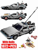 DeLorean De Volta para o Futuro – Blocos de Construção 35,5 cm | Carro Colecionável DMC-12 com Detalhes Fieis  Brinquedos para Presentes e coleções