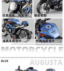 Pocket Toy Alloy Motorcycle Model Miniature Diecast Racing Off-Road Motorcycle Simulation Car Toy Street Motorcycle Model Gift