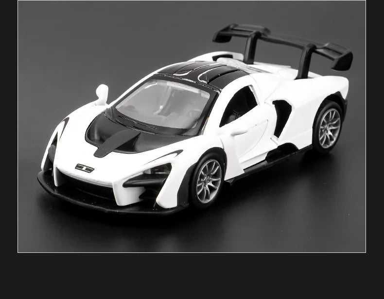 Modelo de carro de liga leve, brinquedo infantil, modelo de carro com som e luz, carro de exposição, brinquedo não controlado por rádio