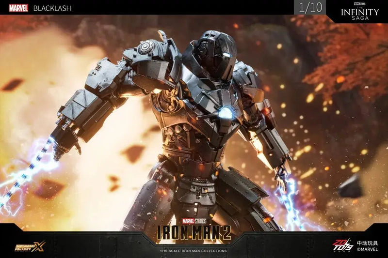 Figuras de ação Estátua de filme Modelo Adulto Colecionável ZD Toys Iron Man Series Blacklash Figuras 1/10 MK33 MK39 MK17 MK21