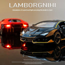 Lamborghini Centenario Lp770 diecast  modelo carros liga automóveis brinquedos presente para crianças puxar para trás luz música
