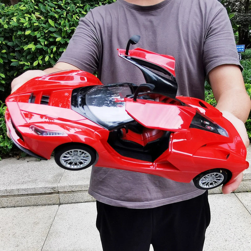 Carro elétrico RC clássico com controle remoto, Ferrari Bateria Recarregável  porta que pode abrir, brinquedo para meninos e meninas, presente para crianças