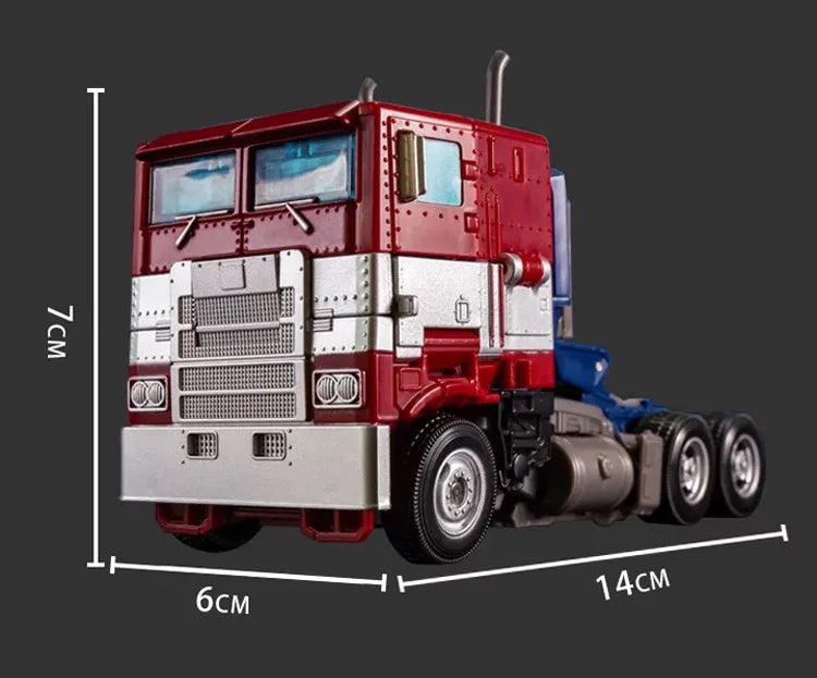 Transformers  Brinquedos de transformação Robô Carro Liga de Plástico YS04A Optimu Prim Figura de Ação Anime Filme Série Presente de Aniversário para Crianças